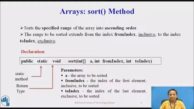 Java: Sorting Operation on Array смотреть онлайн