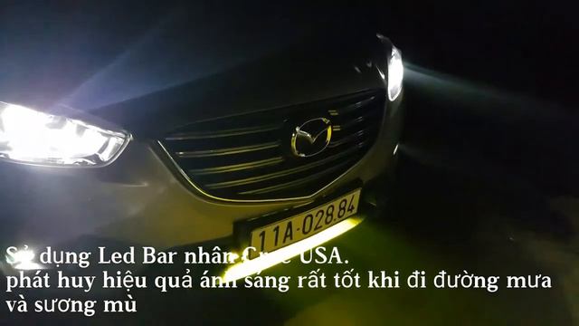 Mazda CX-5 độ Led Bar vàng phá sương смотреть онлайн