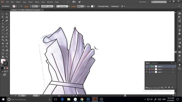 Learn Fashion Illustration For Beginners Step by Step [Adobe Illustrator] смотреть онлайн