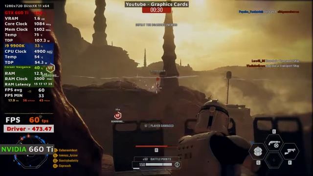 Star Wars Battlefront 2 | NVIDIA GTX 660 Ti | i9 9900K | 720p Gameplay смотреть онлайн
