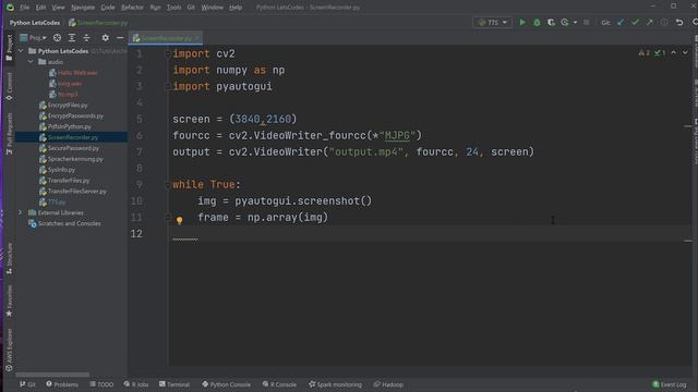 Ein einfacher Screenrecorder in Python mit opencv und pyautogui смотреть онлайн