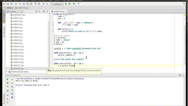 Python 18 - Pickle смотреть онлайн