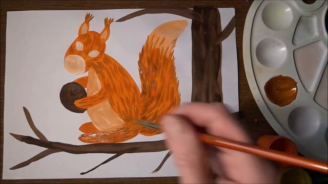 Рисуем белочку смотреть онлайн