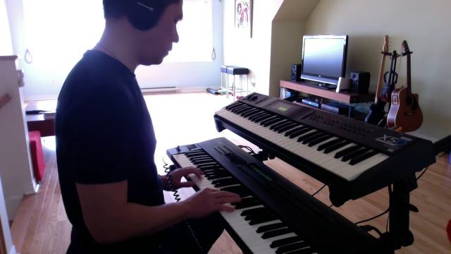 Make your vintage synth piano sounds BIG by layering Roland JV-80 and Korg X5D смотреть онлайн