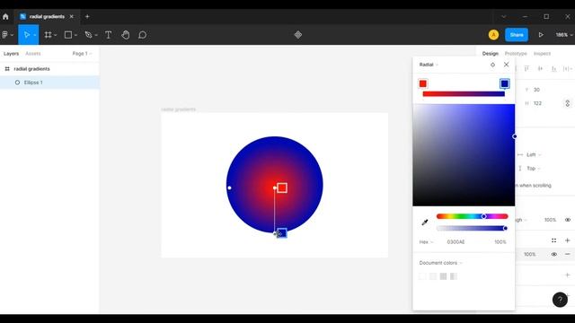 How to use radial gradient as a background fill in figma? смотреть онлайн