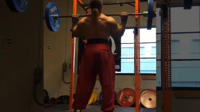 Дэн Грин (США), строгий жим стоя - 145 кг, с. в. 100 кг ! смотреть онлайн