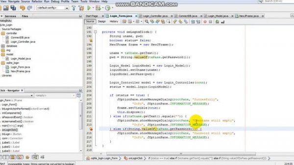 SQLite Login with Java - Part 5