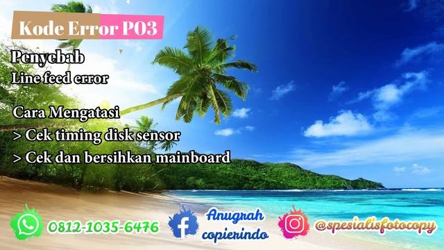 kode error printer CANON MP285 & MP287 смотреть онлайн