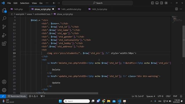 023 PHP AJAX Show Data смотреть онлайн
