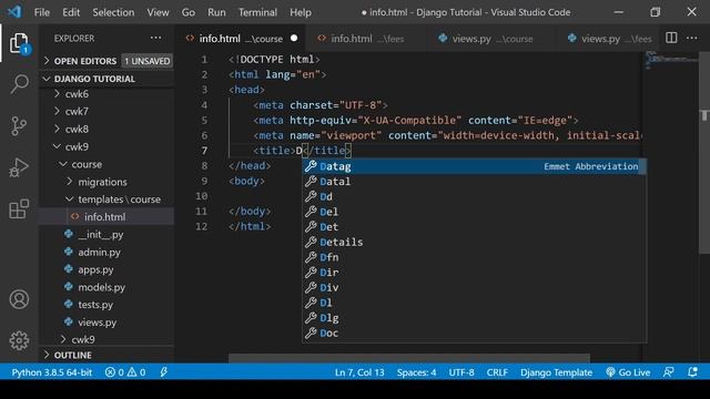 Django Tutorial -Templates inside Application in Django (Hindi) смотреть онлайн
