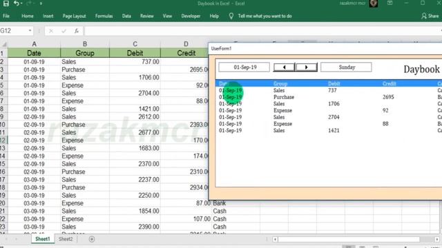 Create Transaction Daybook Excel VBA смотреть онлайн