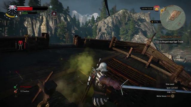 The Witcher 3 - Killing a Siren After Getting to Skellige Isles - Gameplay #67 [1080p] смотреть онлайн