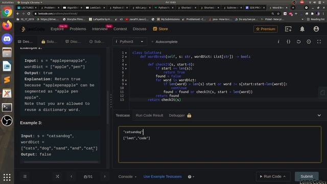139 Word Break LEETCODE | Thought Process | RECURSION tutorial | Concept of Recusion | Python3 смотреть онлайн