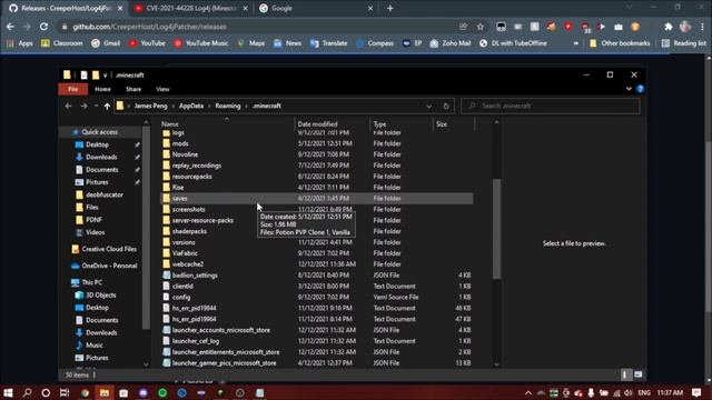 How to patch Minecraft from CVE-2021-44228 (Log4J Shell) смотреть онлайн