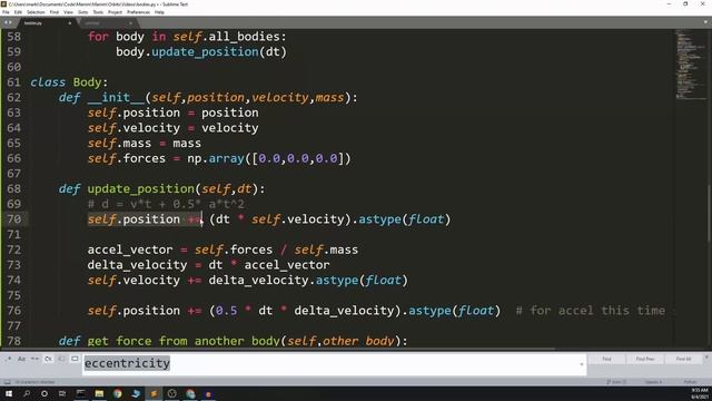 Three Body Problem In Python - Earth's Orbit смотреть онлайн