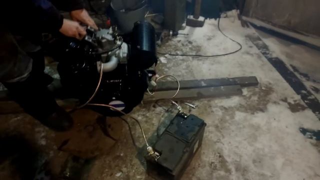 Первый запуск дизельного двигателя Lifan С192FD 6А(15,0л.с.) смотреть онлайн