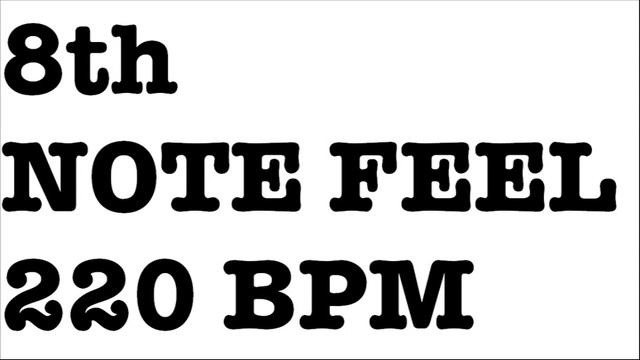 8th NOTE FEEL DRUM BACKING TRACK α -220 BPM- смотреть онлайн