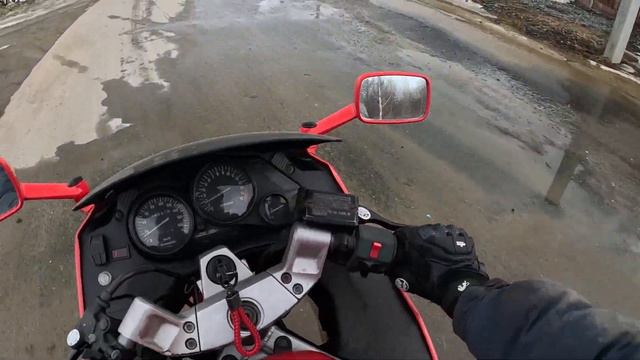 ОТКРЫЛ МОТОСЕЗОН! НА МОТОЦИКЛЕ ПО СНЕГУ! - #МОТОВЛОГ 11