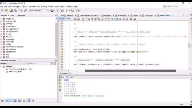 Algoritmo de Prim y Kruskal Java смотреть онлайн
