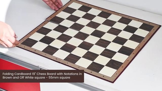 Folding Cardboard 19" Chess Board with Notations | Chessbazaar® смотреть онлайн