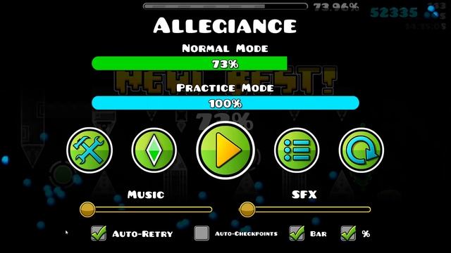 Адекватность? Allegiance 100% (Extreme Demon) by NikroPlays смотреть онлайн