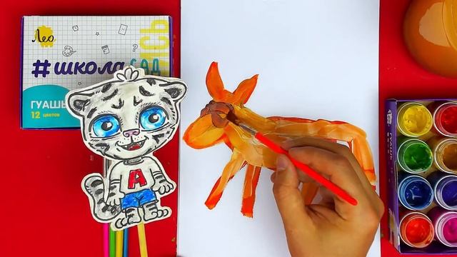 Как нарисовать ЗЕМЛЯНОГО ВОЛКА - Уроки рисования для детей - Большое сафари смотреть онлайн