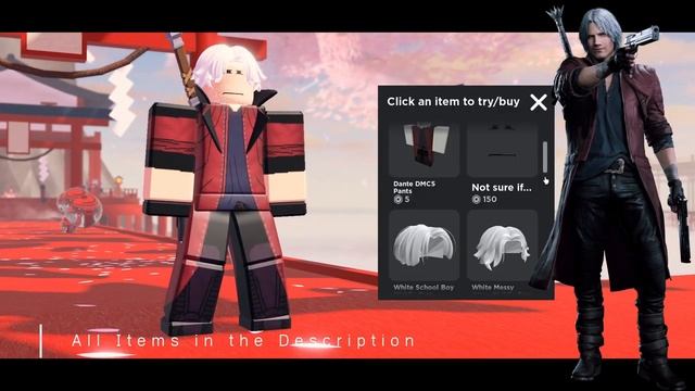 Roblox Dante Cosplay: Devil May Cry Cosplay смотреть онлайн