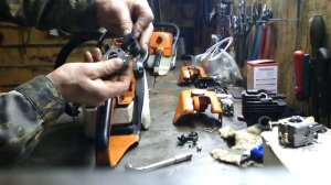 Stihl MS 250 Замена карбюратора