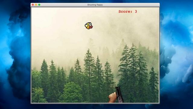 Easy shooting flappy bird game with Python 3 and Turtle and with simple gif animation. смотреть онлайн