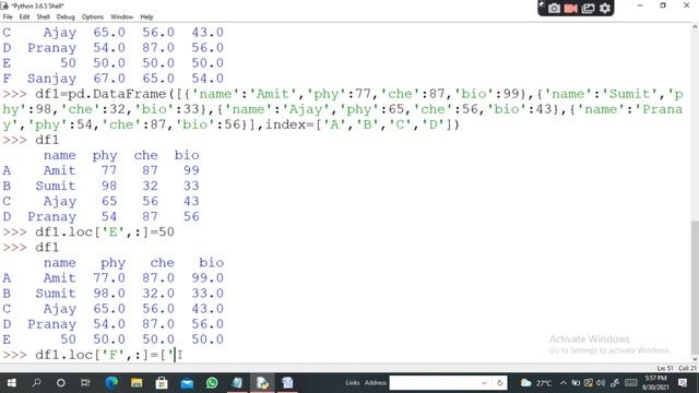 Adding a new row inside a dataframe смотреть онлайн