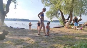 Истринское Водохранилище. Пляж.