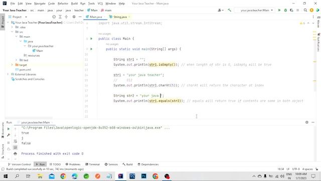 Java Tutorial : Methods In Java String Class смотреть онлайн