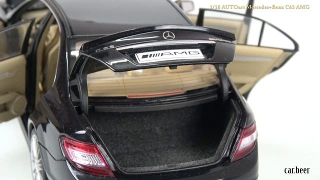 1/18 AUTOart Mercedes-Benz C63 AMG review - 4K video смотреть онлайн
