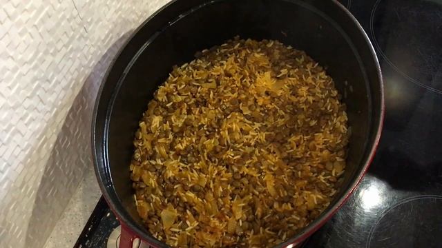 ЛИВАНСКАЯ КУХНЯ - ЧЕЧЕВИЦА С РИСОМ МУДЖАДАРА - MUJADARA