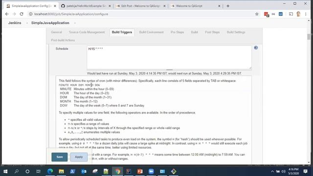Jenkins Tutorial - Trigger builds periodically in Jenkins смотреть онлайн