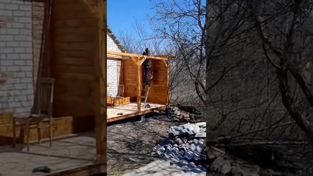 Продолжение строительства веранды смотреть онлайн