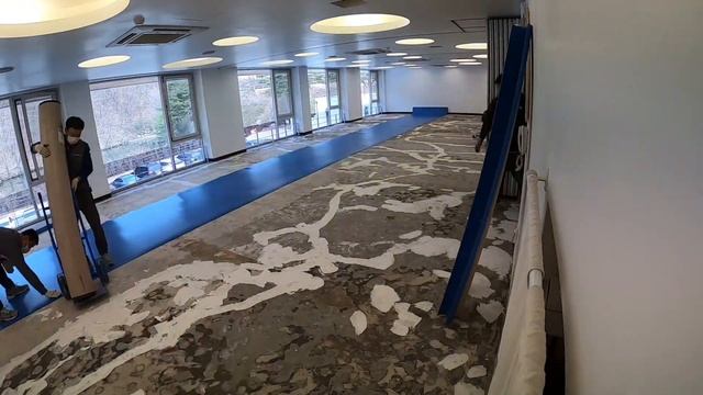 병원용 장판 LX 메디스텝 오리진 시공 타임랩스  Linoleum Floor