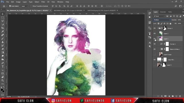 [Photoshop Tutorial] How to Create Watercolor Effect Photoshop смотреть онлайн