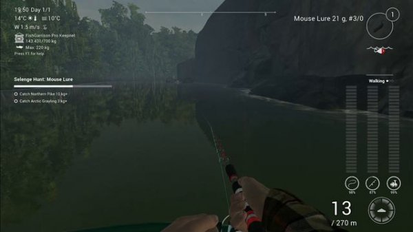 Fishing Planet, SELENGE RIVER, MONGOLIA, MASTER MISSION, SELENGE HUNT : MOUSE LURE