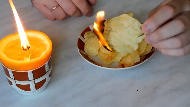 Проверка лайфхаков | Свеча из апельсина смотреть онлайн