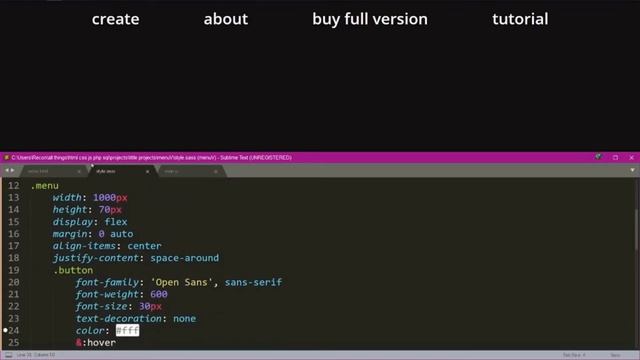 making adaptive menu | html css js sass смотреть онлайн