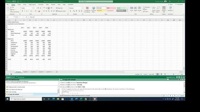 Excel Lesson 3g Using Mixed Absolute & Relative Cell References смотреть онлайн