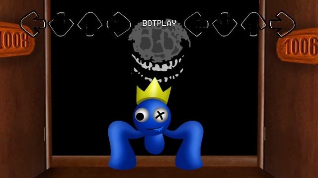 FNF VS Rush but Blue Rainbow Stuck in DOORS | Roblox Doors (1 to 100) x Friday Night Funkin' Mod смотреть онлайн