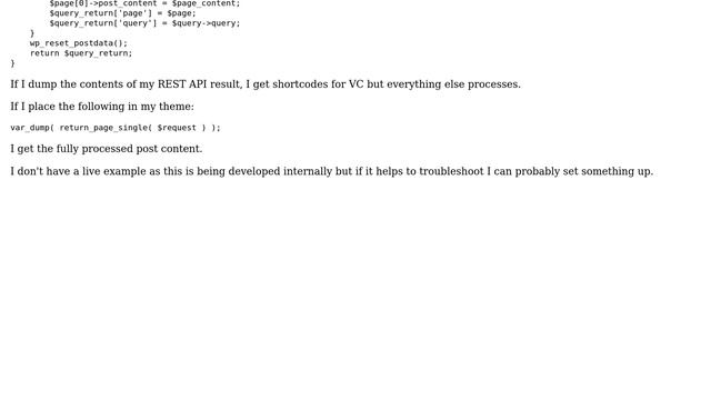 Wordpress: Sending post data over REST API, how to parse shortcodes in post_content? смотреть онлайн