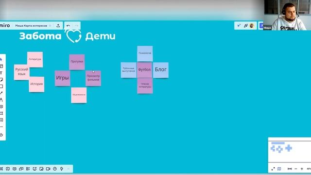 Видеоподкаст КАРТА ИНТЕРЕСОВ пример работы с ребенком | профориентация с тьютором смотреть онлайн
