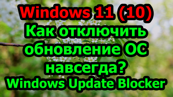 Windows 11 (10) Как отключить обновление ОС навсегда? Windows Update Blocker