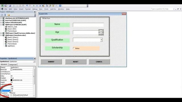 Create Userform in Excel VBA Macro in Detail смотреть онлайн