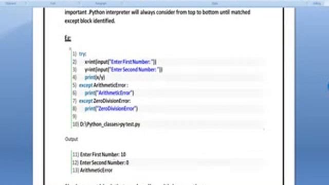 Concept of Exception Handling in Python in Telugu смотреть онлайн