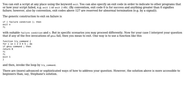 Unix & Linux: How to exit a shell script if one part of it fails? (4 Solutions!!) смотреть онлайн