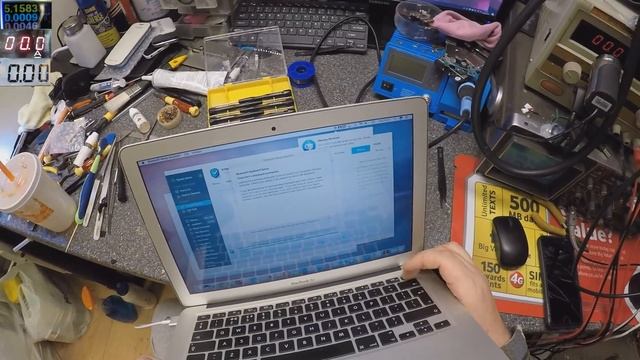 Macbook air A1466/2013 no power repair, dodgy keyboard/touchpad ribbon cable